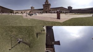 360 video: Sforza Castle, Milan, Italy