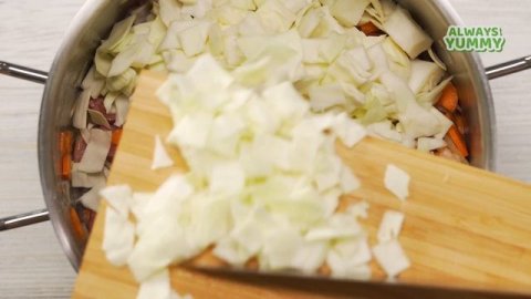 The Famous Polish Cabbage Soup KAPUŚNIAK. Old Fashioned Cabbage Soup. Recipe by Always Yummy!
