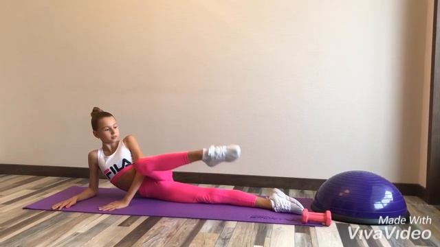 Стройные ноги - это просто! Топ лучших упражнений для дома. Фитнес для детей. Мария Крючкова смотреть онлайн