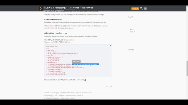 Set up Hardware Transcoding for Plex on Synology DSM 7