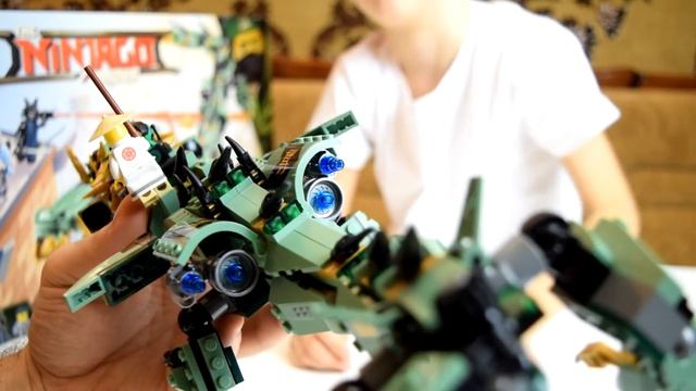 Обзор Лего 70612 ? Дракон зеленого ниндзя Ллойда Lego Green Ninja Mech Dragon смотреть онлайн