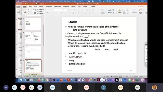 L23CSE1322Sp21 Doubly Linked List, Stack and Queue Implementation Discussed Briefly with Java and C
