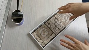 декоративный поднос с керамической плиткой/ декор своими руками/ уютный дом/ переделки