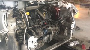 Первый запуск после капитального ремонта 1.5 dci k9k 732 Renault