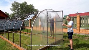 Сборка теплицы " МЕТЕОР"из трубы 40х40 мм 3Х8 метра