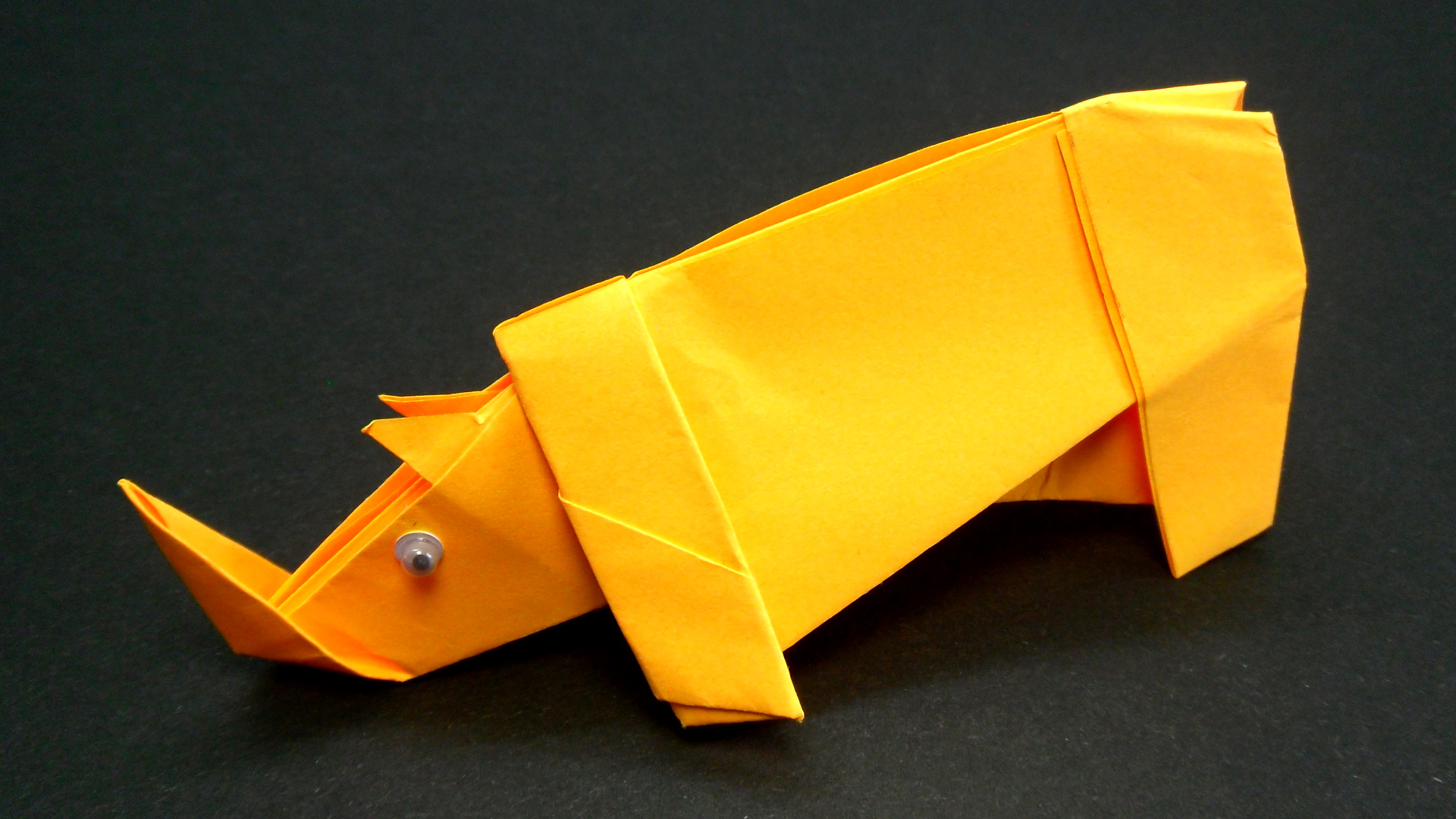 Как сделать Носорога из бумаги | Оригами Носорог своими руками | Фигурка Животного для детей