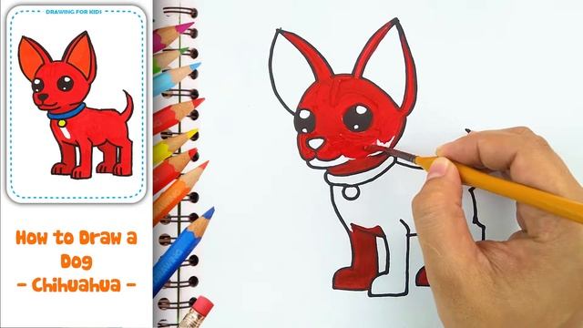 #Drawing #for #kids How to draw a dog chihuahua смотреть онлайн