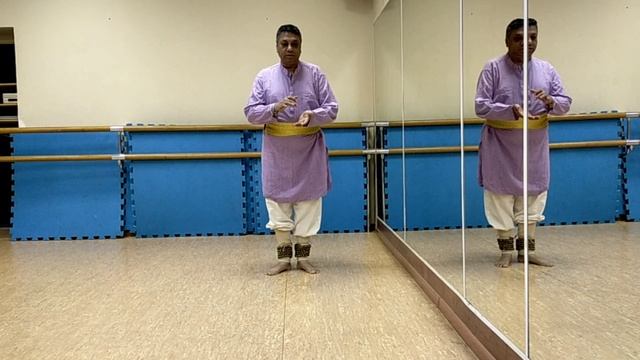 Урок катхака | Таал Джаптал | Тихай 6 | Гуру Ашвани Нигам | Kathak Lesson | Taal Jhaptal | Tihai 6