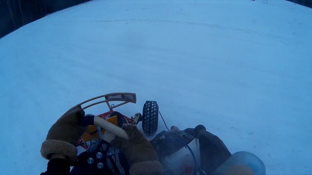 Зимний картинг. Тренировка. On board #77 CZ 250. Полевской. смотреть онлайн