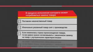 Замена товара в ходе исполнения контракта 44 - ФЗ