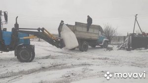 12.03.2021. Снег пошел, грузим удобрения, жарим шашлык у мамы день рождения 🥂