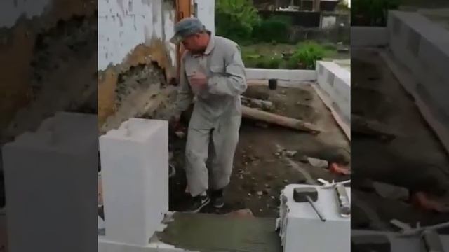 Кладка газобетона без фундамента