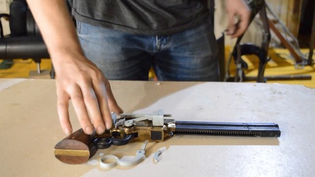 Изготовление макета пистолета "Вулканик" образца 1854 года, из игры Red Dead Redemption 2. смотреть онлайн