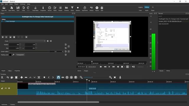 Shotcut How To Crop Video Tutorial смотреть онлайн