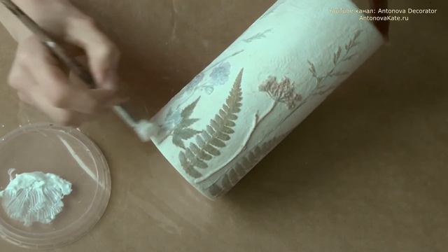 Подсвечник в Технике Терра. Декор своими руками. смотреть онлайн