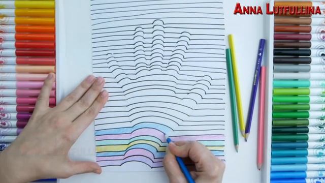 Графіка. Малюємо 3Д руку. Прийоми передачі об'єму на папері смотреть онлайн