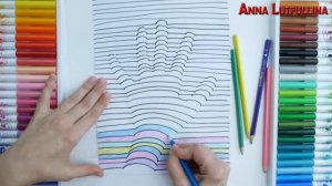 Графіка. Малюємо 3Д руку. Прийоми передачі об'єму на папері