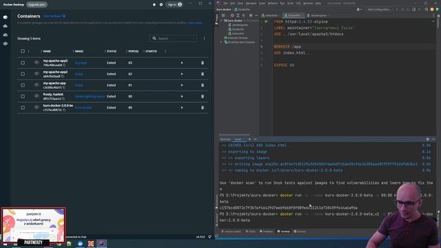 [Kurs Dockera] Jak połączyć kontener z dyskiem lokalnym? Jak zapisywać dane? Docker volumes #7 смотреть онлайн