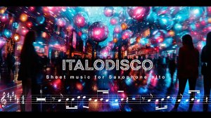 The Kolors - Italodisco (Sheet music for Saxophone Alto) Ayur Tsyrenov & Syntheticsax Cover