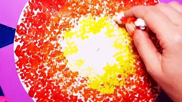 ОСЕНЬ, ДЕРЕВЬЯ (гуашь, ухочистки) || AUTUMN, TREES (gouache, ear cleaners) смотреть онлайн