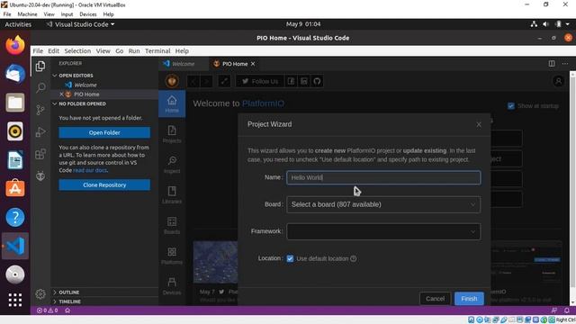 Install VS Code/PlatformIO IDE on Ubuntu 20.04 смотреть онлайн