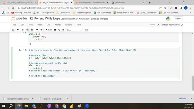 Session 13 | Python Control Flow Statements-2 | Full Stack Data Science
