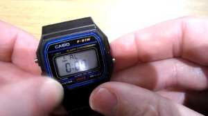 How to turn on / off Beep sound and Alarm sound on Casio F91W super quick