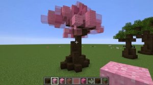 (Minecraft Custom Tree Guide Tutorial) #7 Cherry Blossom Tree