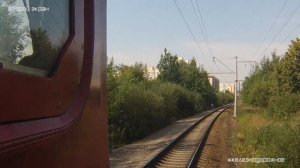 Почувствуй себя машинистом! Видео из кабины электрички ЭТ2ЭМ с 3х камер. #Железнодорожное