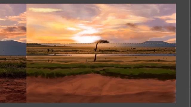 African savanna landscape смотреть онлайн