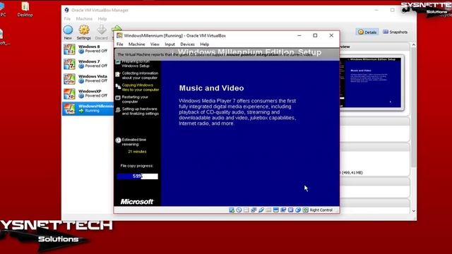 How to Install Windows Millennium in VirtualBox 5 on Windows 10 | SYSNETTECH Solutions смотреть онлайн