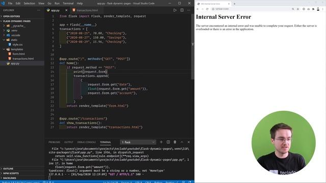 Dynamic Web Pages - Flask Tutorial for Beginners [4 of 5]