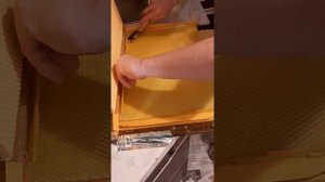 Изготовление вощины с помощью силиконовой матрицы. Часть 2