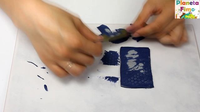 Заколка из металликов FIMO / Hairgrip of Fimo metallic смотреть онлайн