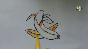 Рисуем банан | Draw a banana | 画一根香蕉