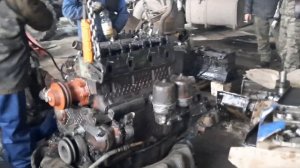 первый запуск двигателя а-41 после капремонта))))