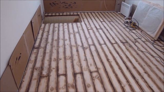 Красивый деревянный пол из шпунтованой доски смотреть онлайн