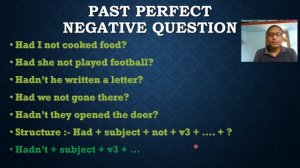 STRUCTURE OF PAST PERFECT & PAST PERFECT CONTINUOUS