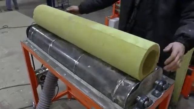 Обеспыливатель минераловатных цилиндров