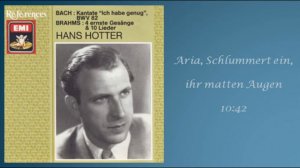 BACH: Cantata BWV 82 "Ich habe genug"