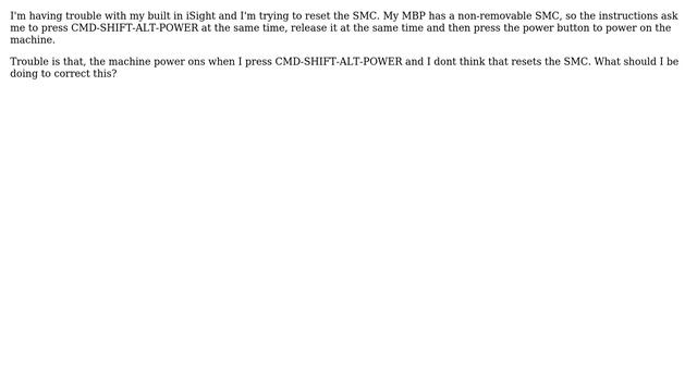 Apple: Having trouble with a SMC reset смотреть онлайн