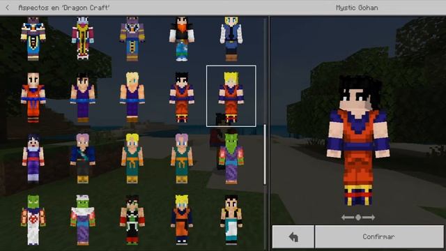 Skins de Dragon Ball Z para Minecraft PE смотреть онлайн