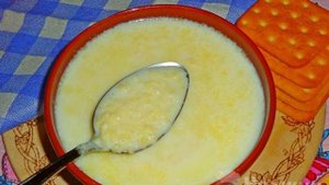 Молочный суп из пшена в мультиварке