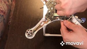 Замена шлейфа подвеса DJI Phantom 3. Полное видео. Replacement of the suspension loop