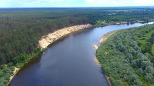 Белая гора на Клязьме с высоты. Ивановская область