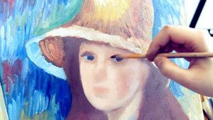 КАК НАРИСОВАТЬ ПОРТРЕТ В СТИЛЕ РЕНУАРА. Люба Дикер