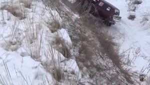 Нивы и УАЗы по снегу на трофи-рейде Яруга 2017. Часть 1