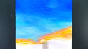 Рисуем силуэт дерева на фоне неба