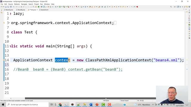 Spring Bean - Lazy Initialization смотреть онлайн