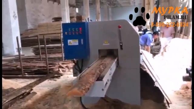 Горбыльный станок Мурка для переработки горбыля в доску для увеличения кпд выхода pilam.ru смотреть онлайн